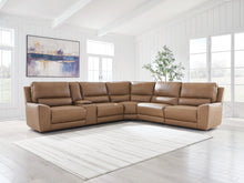 Load image into Gallery viewer, DeepWakes Reclining Sectional with Storage Console
