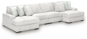Stupendous Sectional with Double Chaise - 46 Furniture and Mattress Gallery