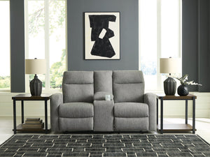 Gauntlet Reclining Loveseat with Console - 46 Furniture and Mattress Gallery