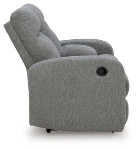 Gauntlet Reclining Loveseat with Console - 46 Furniture and Mattress Gallery