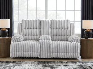 Rhines Falls Power Reclining Loveseat with Console - 46 Furniture and Mattress Gallery
