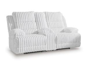 Rhines Falls Power Reclining Loveseat with Console - 46 Furniture and Mattress Gallery