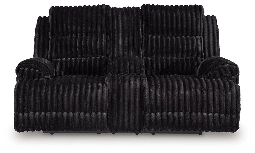 Rhine Falls Reclining Loveseat with Console - 46 Furniture and Mattress Gallery