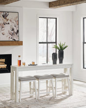 Load image into Gallery viewer, Robbinsdale Counter Height Dining Table and 3 Barstools Set
