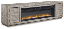 Load image into Gallery viewer, Naydell 92" TV Stand with Electric Fireplace image
