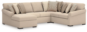 LadyMae Sectional with Chaise - 46 Furniture and Mattress Gallery