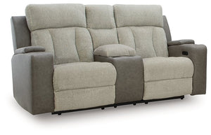 WhipLash Power Reclining Loveseat with Console - 46 Furniture and Mattress Gallery