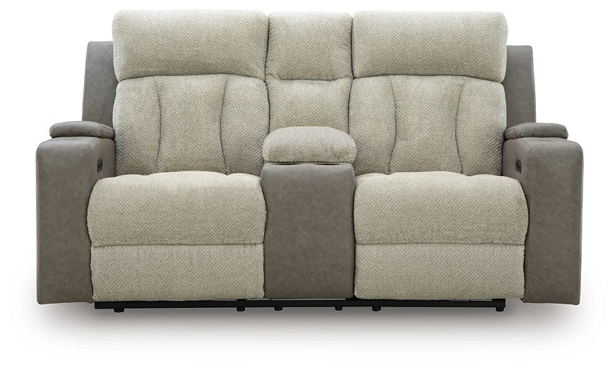 WhipLash Power Reclining Loveseat with Console - 46 Furniture and Mattress Gallery