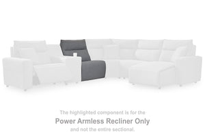 ModMax II Reclining Sectional with Chaise and Audio Console - 46 Furniture and Mattress Gallery