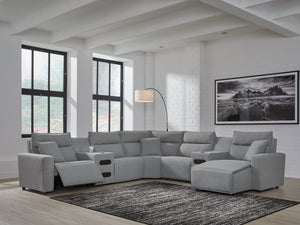 Modmax Power Reclining Sectional with Chaise - 46 Furniture and Mattress Gallery
