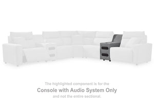 ModMax II Reclining Sectional with Chaise and Audio Console - 46 Furniture and Mattress Gallery