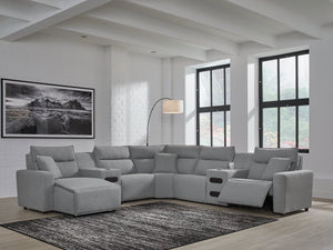 Modmax Power Reclining Sectional with Chaise - 46 Furniture and Mattress Gallery