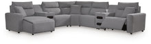 Load image into Gallery viewer, Modmax II Power Reclining Sectional with Chaise and Audio Consoles
