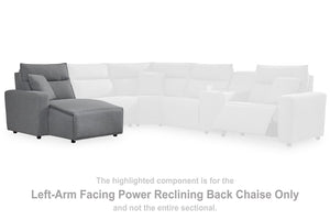 ModMax II Reclining Sectional with Chaise and Audio Console - 46 Furniture and Mattress Gallery