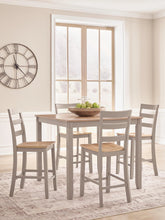 Load image into Gallery viewer, Harperfeld Counter Height Dining Table and 4 Counter Stools
