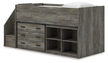 Load image into Gallery viewer, Frandern Loft Bed with Bookcase and Drawer Storage
