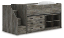 Load image into Gallery viewer, Frandern Loft Bed with Bookcase and Drawer Storage
