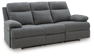 Side-Swipe Reclining Sofa with Drop Down Table - 46 Furniture and Mattress Gallery