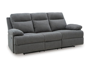 Side-Swipe Reclining Sofa with Drop Down Table - 46 Furniture and Mattress Gallery