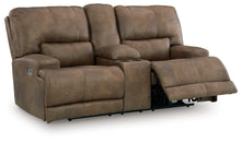 Load image into Gallery viewer, Beckley Place Power Reclining Loveseat with Console - 46 Furniture and Mattress Gallery

