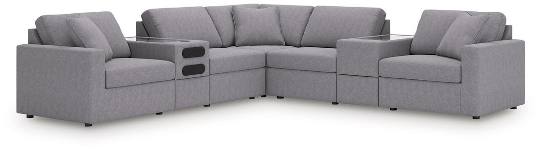 Modmax Balanced Sectional with Audio and Storage Consoles - 46 Furniture and Mattress Gallery