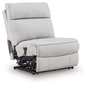Social Pointe Reclining Sectional with Storage Console - 46 Furniture and Mattress Gallery