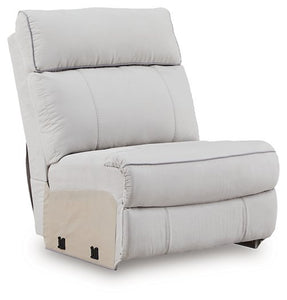 Social Pointe Reclining Sectional with Storage Console - 46 Furniture and Mattress Gallery