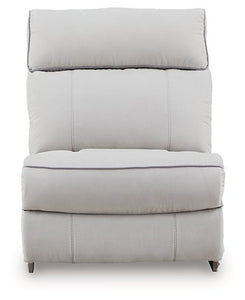 Social Pointe Reclining Sectional with Storage Console - 46 Furniture and Mattress Gallery