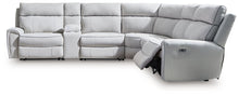 Load image into Gallery viewer, Social Pointe Reclining Sectional with Storage Console - 46 Furniture and Mattress Gallery

