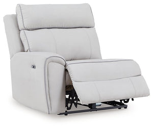 Social Pointe Reclining Sectional with Storage Console - 46 Furniture and Mattress Gallery