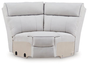 Social Pointe Reclining Sectional with Storage Console - 46 Furniture and Mattress Gallery