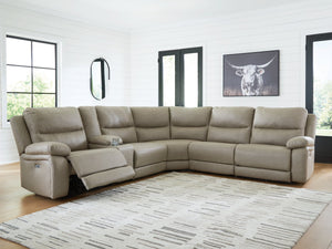 Narwhal Place Reclining Sectional with Storage Console - 46 Furniture and Mattress Gallery