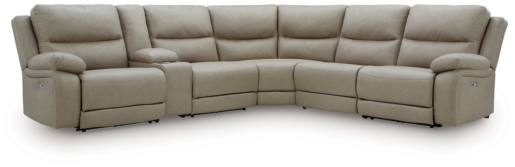 Narwhal Place Reclining Sectional with Storage Console - 46 Furniture and Mattress Gallery