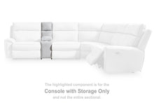 Load image into Gallery viewer, Social Pointe Reclining Sectional with Storage Consoles
