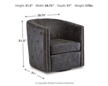 Load image into Gallery viewer, Brentlow Swivel Accent Chair
