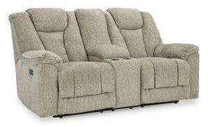Hindmarsh Power Reclining Loveseat with Console - 46 Furniture and Mattress Gallery