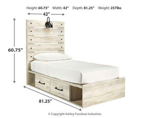 Cambeck Bed with 4 Storage Drawers - 46 Furniture and Mattress Gallery