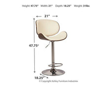 Load image into Gallery viewer, Bellatier Adjustable Height Bar Stool - 46 Furniture and Mattress Gallery
