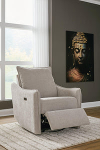 McBurg Swivel Power Recliner - 46 Furniture and Mattress Gallery