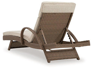 Beachcroft Outdoor Chaise Lounge with Cushion - 46 Furniture and Mattress Gallery