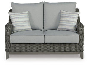 Elite Park Outdoor Loveseat with Cushion - 46 Furniture and Mattress Gallery