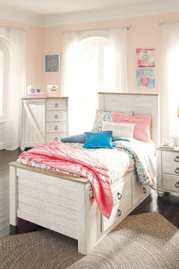Willowton Bed with 2 Storage Drawers - 46 Furniture and Mattress Gallery