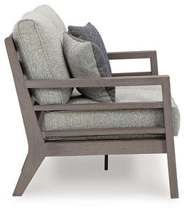 Hillside Barn Outdoor Loveseat with Cushion - 46 Furniture and Mattress Gallery