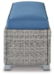 Naples Beach Outdoor Bench with Cushion - 46 Furniture and Mattress Gallery