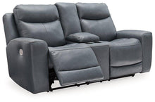 Load image into Gallery viewer, Mindanao Power Reclining Loveseat with Console - 46 Furniture and Mattress Gallery

