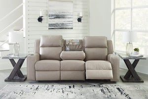 Lavenhorne Reclining Sofa with Drop Down Table - 46 Furniture and Mattress Gallery