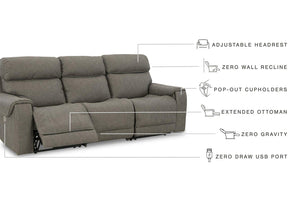 Starbot 3-Piece Power Reclining Sofa - 46 Furniture and Mattress Gallery