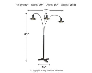 Sheriel Floor Lamp - 46 Furniture and Mattress Gallery