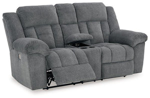 Tip-Off Power Reclining Loveseat - 46 Furniture and Mattress Gallery