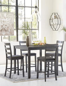 Bridson Counter Height Dining Table and Bar Stools (Set of 5) - 46 Furniture and Mattress Gallery